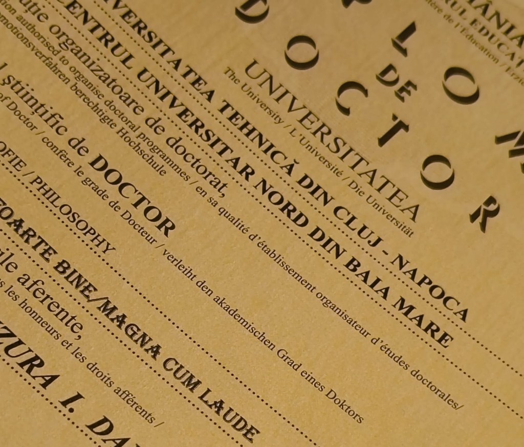 • La UTCN a avut loc festivitatea de acordare a diplomelor de Doctor în Filosofie: dr. Monica Mare și dr. Dana&nbsp;Buzura